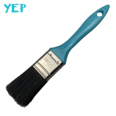 Yep Shanghai Factory Price Black Bristle Blue Plastic Handle Cheap Paint Brush Set